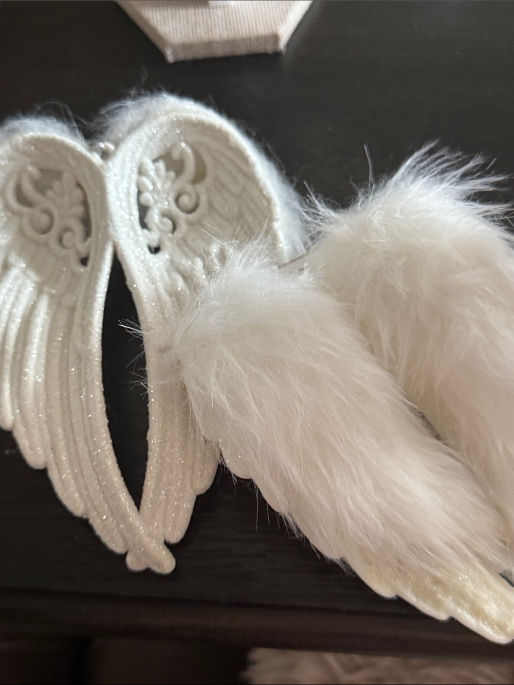 Angel Feather Wing Hanging Decor in White - Picture 4 of 4